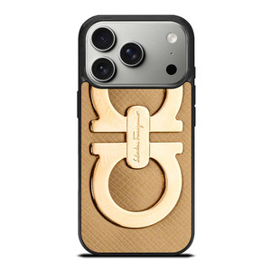 SALVATORE FERRAGAMO GOLD LOGO iPhone 17 Pro Case SALVATORE FERRAGAMO GOLD LOGO iPhone 17 Pro Case