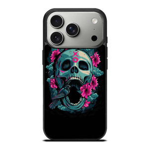 SKULL ROSE VIOLET ARTWORK iPhone 17 Pro Case SKULL ROSE VIOLET ARTWORK iPhone 17 Pro Case