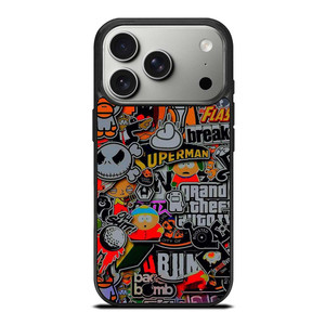 STICKER BOMB COMPILATION iPhone 17 Pro Case STICKER BOMB COMPILATION iPhone 17 Pro Case