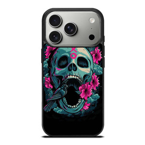 SUGAR SKULL FLOWERS TATTOO iPhone 17 Pro Case SUGAR SKULL FLOWERS TATTOO iPhone 17 Pro Case