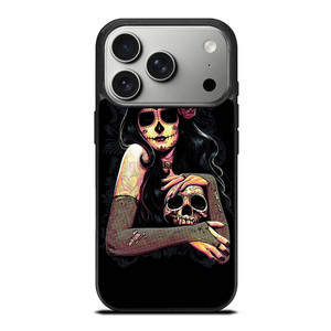 SUGAR SKULL TATTOO GIRL iPhone 17 Pro Case SUGAR SKULL TATTOO GIRL iPhone 17 Pro Case