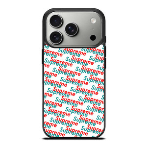 SUPREME RED BLUE PATTERN iPhone 17 Pro Case SUPREME RED BLUE PATTERN iPhone 17 Pro Case