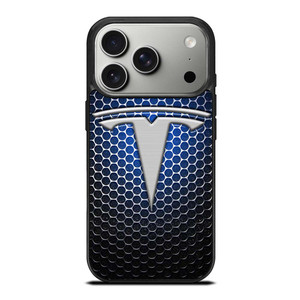 TESLA LOGO BLUE LIGHT iPhone 17 Pro Case TESLA LOGO BLUE LIGHT iPhone 17 Pro Case
