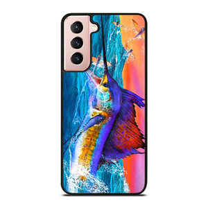 GUY HARVEY ISLAND MARLIN BOAT 2 Samsung Galaxy S21 Case