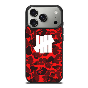 UNDEFEATED BAPE CAMO RED iPhone 17 Pro Case UNDEFEATED BAPE CAMO RED iPhone 17 Pro Case