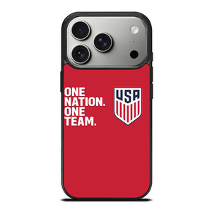 USA SOCCER ONE NATION ONE TEAM iPhone 17 Pro Case USA SOCCER ONE NATION ONE TEAM iPhone 17 Pro Case