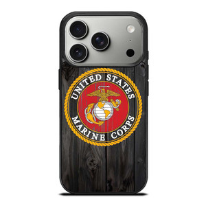 USMC US MARINE CORPS WOOD iPhone 17 Pro Case USMC US MARINE CORPS WOOD iPhone 17 Pro Case
