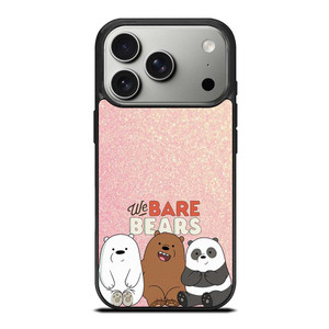 WE BARE BEARS PINK GILTTER iPhone 17 Pro Case WE BARE BEARS PINK GILTTER iPhone 17 Pro Case