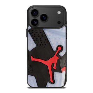 AIR JORDAN BLACK RED SOLE iPhone 17 Pro Max Case