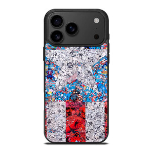 CAPTAIN AMERICA MARVEL COLLAGES iPhone 17 Pro Max Case