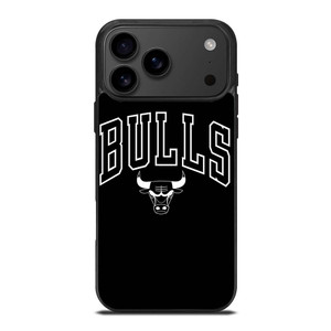 CHICAGO BULLS LOGO BLACK iPhone 17 Pro Max Case