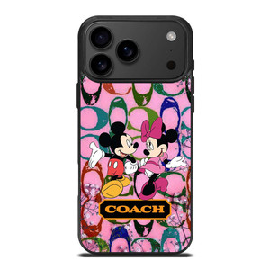 COACH PINK FLOWER MICKEY MINNIE iPhone 17 Pro Max Case