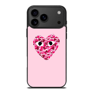 COMME DES GARCONS BAPE LOGO PINK iPhone 17 Pro Max Case