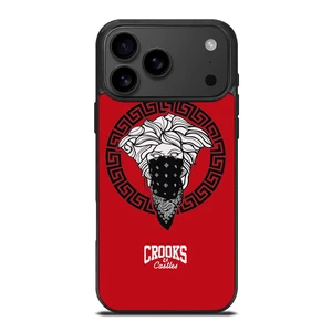 CROOK AND CASTLES BANDANA RED iPhone 17 Pro Max Case