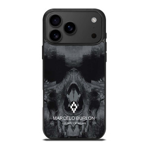 MARCELO BURLON SKULL LOGO iPhone 17 Pro Max Case