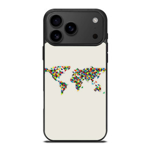 MINIMALISTIC WORLD MAP iPhone 17 Pro Max Case