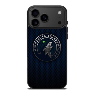 MINNESOTA TIMBERWOLVES BLUE CARBON iPhone 17 Pro Max Case