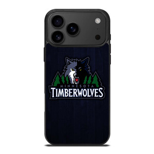 MINNESOTA TIMBERWOLVES WOODEN LOGO iPhone 17 Pro Max Case