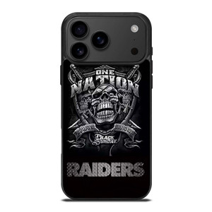 OAKLAND RAIDERS BLACK ONE NATION iPhone 17 Pro Max Case
