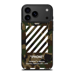 OFF WHITE CAMO ARMY iPhone 17 Pro Max Case