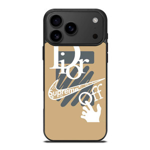 OFF WHITE DIOR SUPREME LOGO iPhone 17 Pro Max Case OFF WHITE DIOR SUPREME LOGO iPhone 17 Pro Max Case