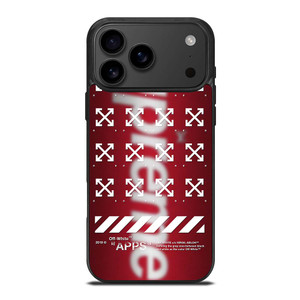 OFF WHITE X SUPREME LOGO BLUR (2) iPhone 17 Pro Max Case OFF WHITE X SUPREME LOGO BLUR (2) iPhone 17 Pro Max Case