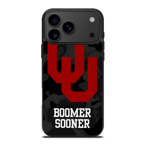 OKLAHOMA SOONERS CAMO LOGO iPhone 17 Pro Max Case