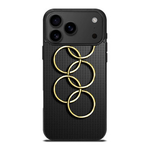 OLYMPIC RINGS GOLD CARBON iPhone 17 Pro Max Case