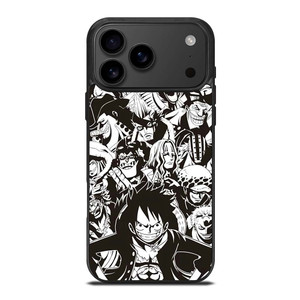 ONE PIECE CHARACTER BLACK WHITE iPhone 17 Pro Max Case