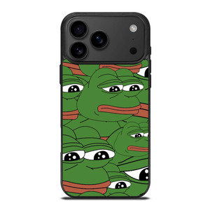 PEPE THE FROG PATTERN iPhone 17 Pro Max Case