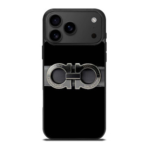 SALVATORE FERRAGAMO BELT BLACK iPhone 17 Pro Max Case SALVATORE FERRAGAMO BELT BLACK iPhone 17 Pro Max Case