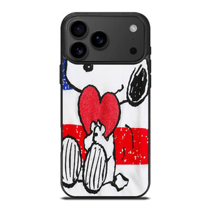 SNOOPY HEARTS AMERICA GIRLS PEANUTS iPhone 17 Pro Max Case SNOOPY HEARTS AMERICA GIRLS PEANUTS iPhone 17 Pro Max Case