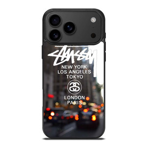 STUSSY NEW YORK LA TOKYO LONDON PARIS iPhone 17 Pro Max Case