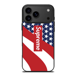 SUPREME LOGO AMERICAN FLAG iPhone 17 Pro Max Case SUPREME LOGO AMERICAN FLAG iPhone 17 Pro Max Case