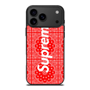 SUPREME RED BANDANA iPhone 17 Pro Max Case SUPREME RED BANDANA iPhone 17 Pro Max Case