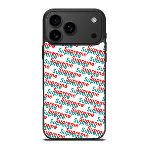 SUPREME RED BLUE PATTERN iPhone 17 Pro Max Case SUPREME RED BLUE PATTERN iPhone 17 Pro Max Case
