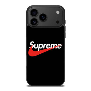 SUPREME X NIKE BLACK LOGO iPhone 17 Pro Max Case SUPREME X NIKE BLACK LOGO iPhone 17 Pro Max Case