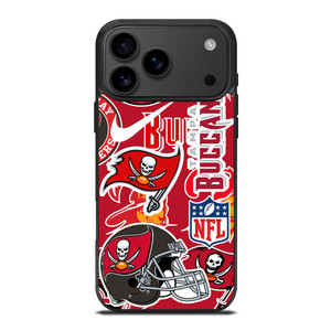 TAMPA BAY BUCCANEERS NFL STICKER BOMB iPhone 17 Pro Max Case