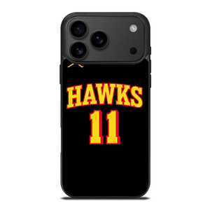 TRAE YOUNG ATLANTA HAWKS BLACK iPhone 17 Pro Max Case TRAE YOUNG ATLANTA HAWKS BLACK iPhone 17 Pro Max Case