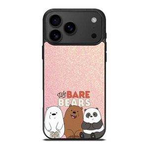 WE BARE BEARS PINK GILTTER iPhone 17 Pro Max Case