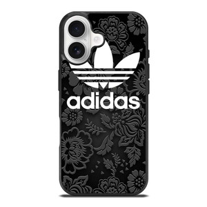 ADIDAS LOGO BLACK FLORAL iPhone 17 Case