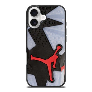 AIR JORDAN BLACK RED SOLE iPhone 17 Case