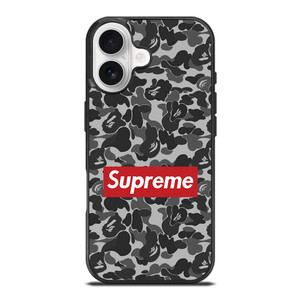 CAMO BAPE SUPREME GREY iPhone 17 Case CAMO BAPE SUPREME GREY iPhone 17 Case