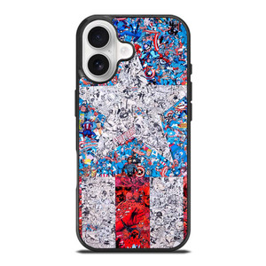 CAPTAIN AMERICA MARVEL COLLAGES iPhone 17 Case