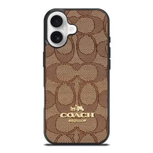 COACH NEW YORK PATTERN BROWN iPhone 17 Case