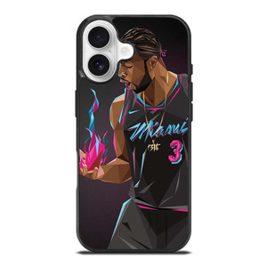 DWYANE WADE MIAMI HEAT ART iPhone 17 Case