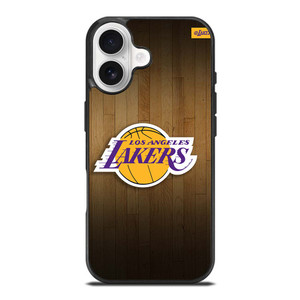 LA LAKERS BASKETBALL WOODEN iPhone 17 Case