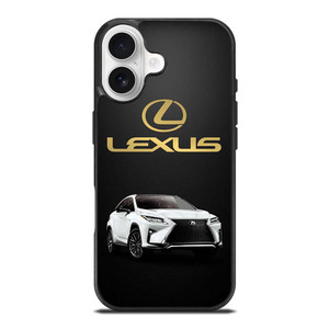 LEXUS WHITE CAR GOLD LOGO iPhone 17 Case
