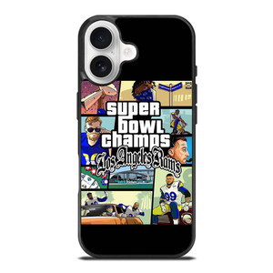 LOS ANGELES RAMS CHAMPIONS CARTOON iPhone 17 Case