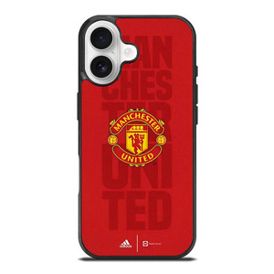 MANCHESTER UNITED FC ADIDAS LOGO iPhone 17 Case